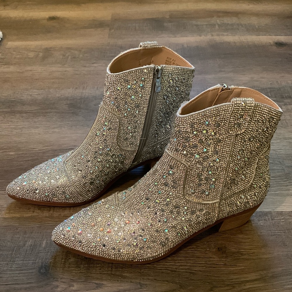 Walk of Fame Rhinestone Booties